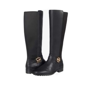 Coach Womens Farrah Leather Tall Riding Knee-High Boots Shoes